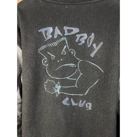 Vintage 90s Bad Boy Club Bomber Jacket Life’s A Beach California USA Adult Large - Picture 4 of 11
